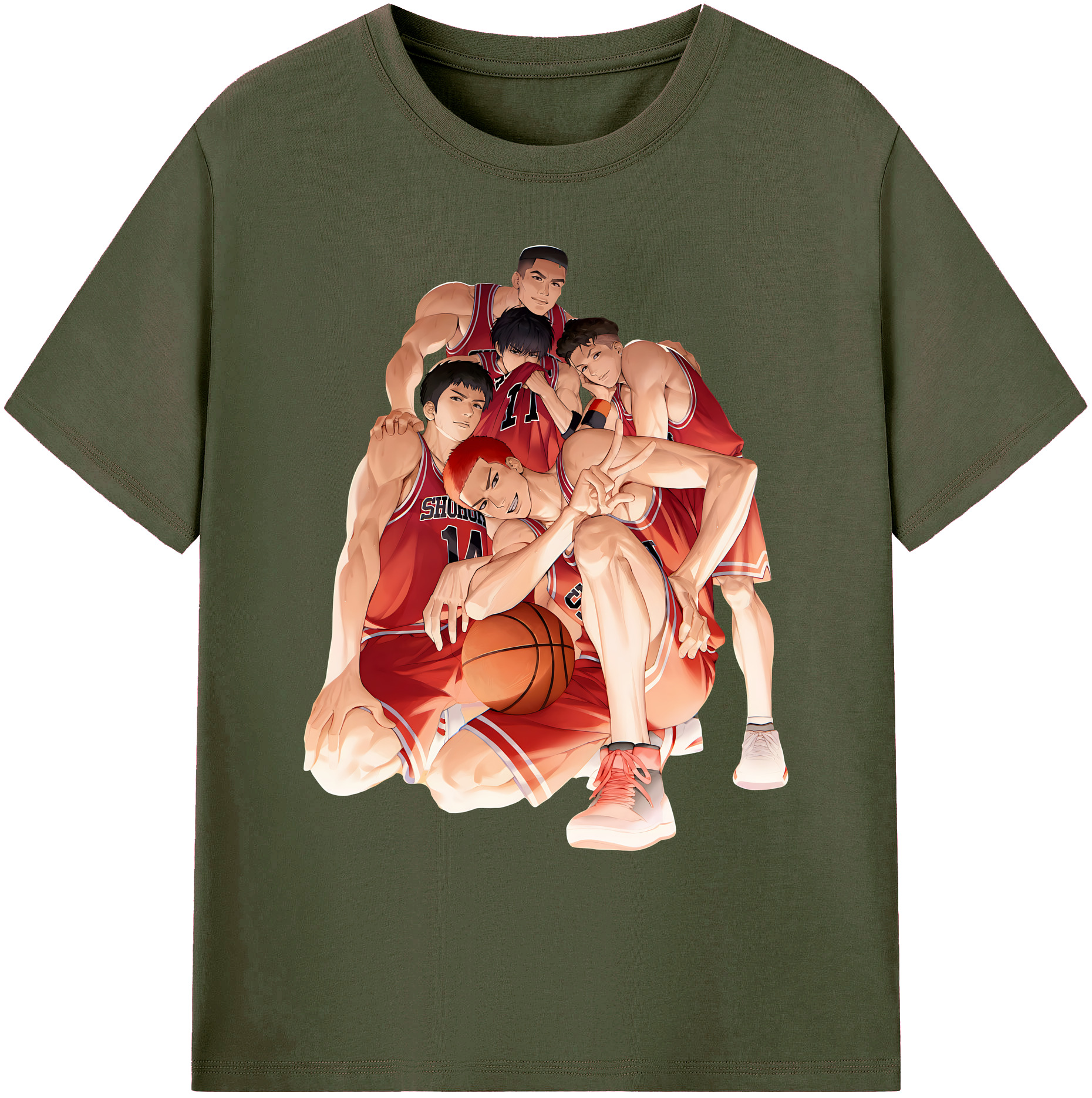 （画像用） SLAM DUNK／スラムダンク 綿100％ メンズ半袖Tシャツ｜肌触りやわらか＆通気性